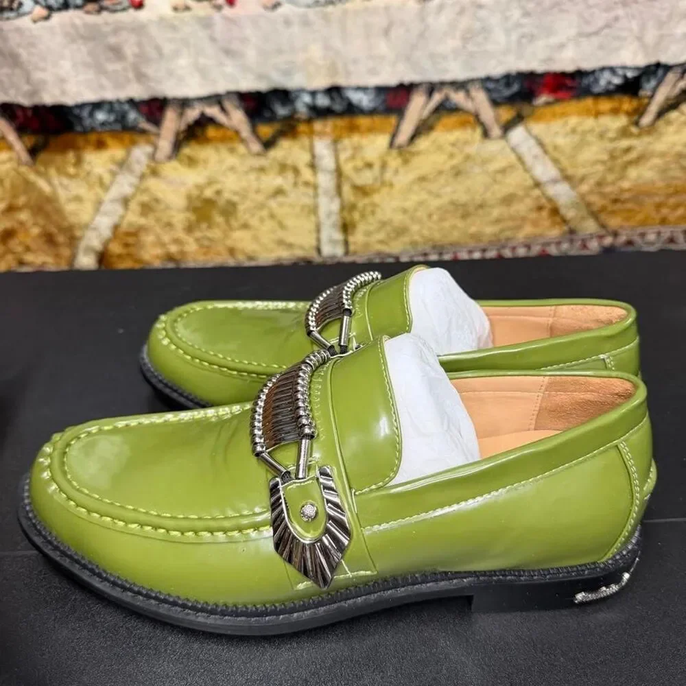 Unbranded Men's Green Loafers